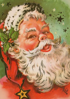 PAPÁ NOEL NAVIDAD Fiesta Vintage Tarjeta Postal CPSM #PAJ876.ES - Santa Claus