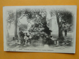 Cpa Algérie -- SETIF -- Fontaine Monumentale Sur La Place Nationale - Carte " Précurseur " ANIMEE - Cpa PEU COURANTE !! - Sétif