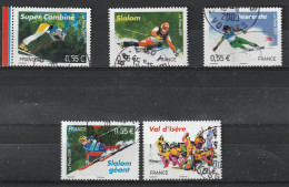 FRANCE 2009 CHAMPIONNATS DU MONDE SKI YT 4329 A 4333 OBLITERE - Used Stamps