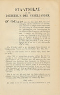 Staatsblad 1921 : Spoorlijn Philippine - Zaamslag Enz. - Documenti Storici