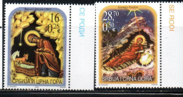 SERBIA SRBIJA SERBIE 2004 CHRISTMAS NOEL NATALE WEIHNACHTEN NAVIDAD SERIE COMPLETA COMPLETE SET MNH - Serbie