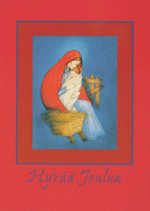 Jungfrau Maria Madonna Jesuskind Weihnachten Religion Vintage Ansichtskarte Postkarte CPSM #PBP936.DE - Vergine Maria E Madonne