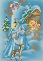 ENGEL WEIHNACHTSFERIEN Feiern & Feste Vintage Ansichtskarte Postkarte CPSM #PAH826.DE - Angeli