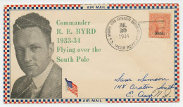 Cover / Postmark USA 1934 Byrd Antarctic Expedition - SS Jacob Rupert  - Arctische Expedities