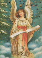 ANGELO Buon Anno Natale Vintage Cartolina CPSM #PAJ342.IT - Angeli