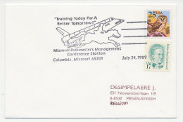 Cover / Postmark USA 1989 Space Shuttle  - Astronomy
