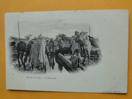 Cpa Algérie -- SETIF -- Chevaux à L'Abreuvoir Du Marché De Sétif  - Carte " Précurseur " ANIMEE - Sétif