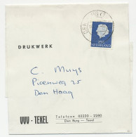 Em. Juliana Drukwerk Wikkel Texel - Den Haag 1967 - Non Classificati