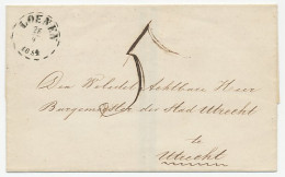 Gebroken Ringstempel : Loenen 1854 - Storia Postale