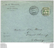I - 83 - Enveloppe Avec Superbes Caches à Date De  Colombier 1903 - Covers & Documents