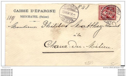 51 - 86- Enveloppe Envoyée De Neuchâtel 1901 - Storia Postale