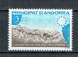 328 Andorre 3,00 F. Chaine Des Pyrénées - Unused Stamps