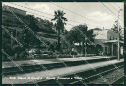 Messina Santo Stefano Di Camastra Stazione Foto FG Cartolina ZK4387 - Messina