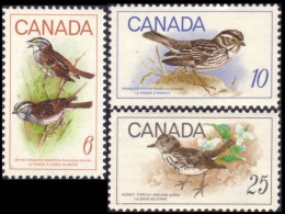 Canada Pinsons Sparrows Grive Thrush MNH ** Neuf SC (04-96-98) - Passeri