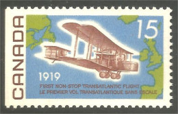 Canada Alcock Brown Transatlantic Flight Straight Margin At Left Bord Feuille Gauche MNH ** Neuf SC (04-94ga) - Unused Stamps