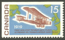 Canada Alcock Brown Transatlantic Flight Straight Margin Top Left Haut Gauche MNH ** Neuf SC (04-94ca) - Unused Stamps