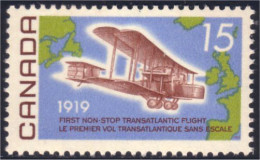 Canada Alcock Brown Transatlantic Flight Carte Europe Map MNH ** Neuf SC (04-94c) - Geografia