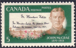 Canada McRae Poet Flanders Fields MNH ** Neuf SC (04-87b) - Escritores