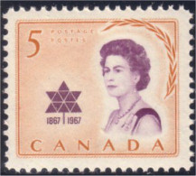 Canada QEII Canada Centenary MNH ** Neuf SC (04-71b) - Royalties, Royals