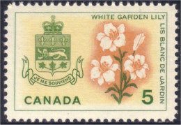 Canada Lis Blanc Garden Lily MNH ** Neuf SC (04-19b) - Sonstige & Ohne Zuordnung