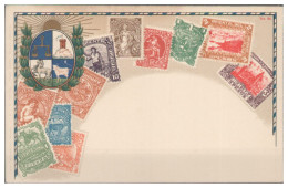 Y28296/ Uruguay Briefmarken Litho AK Ca.1905 - Briefmarken (Abbildungen)