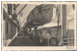 XX19314/ Dampfer Monte Pascoal Bootsdeck Rettungsboote Foto AK 1934 - Piroscafi