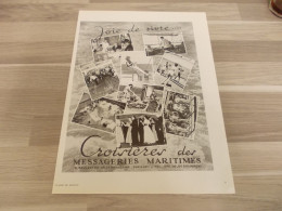 Reclame Advertentie Uit Oud Tijdschrift 1952 - Joie De Vivre Croisières Des Messageries Maritimes - Werbung