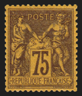 N°99, Sage 75c Violet Sur Orange, Neuf * Infime Trace De Charnière - TB - 1876-1898 Sage (Type II)