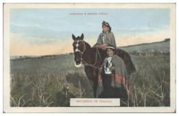 TT0004/ Temuco - Mapuches à Caballo   Chile AK  Ca.1910 - Chile