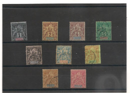 OCEANIE 1892 N° 1/7-9-11  Oblitérés Et * Cote :90,00 € - Used Stamps