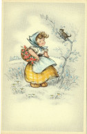 2 Cartes Postales Fantaisies -- Petite Fille à La Campagne. - Andere & Zonder Classificatie