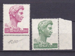 ITALIA - REPUBBLICA  - SERIE CLP 500 L. 1000 L. - Testa Della Statua Di San Giorgio, Opera Di Donatello -  (24) - 1946-60: Nieuw/plakker