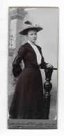 Y27802/ CDV Foto Junge Frau Mit Hut, Atelier Guderrath, Heide Ca.1910 - Andere & Zonder Classificatie