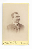Y27796/ CDV Foto Junger Mann, Atelier Walsleben, Breslau Schlesien Ca.1900 - Andere & Zonder Classificatie