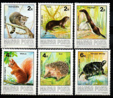 Ungarn 1986 - Mi.Nr. 3360 - 3365 A - Postfrisch MNH - Tiere Animals - Andere & Zonder Classificatie