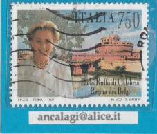 USATI ITALIA 1997 - Ref.0767 "REGINA DEL BELGIO" 1 Val. - - 1991-00: Afgestempeld