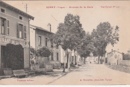 88 IGNEY      Avenue De La Gare   TB PLAN 1918  …avec Restaurant De La Gare Et Magasins En 1er Plan      RARE - Vincey