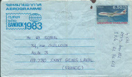 THAILANDE AEROGRAMME 6B50 RAMINTRA POUR ST GENIS LAVAL ( RHONE ) DE 1997 LETTRE COVER - Thaïlande