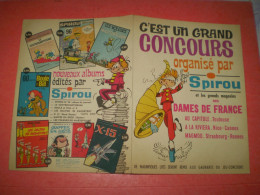 Concours SPIROU 1965 Avec Les Dames De France - Objets Publicitaires