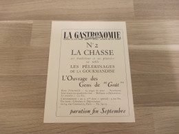 Reclame Advertentie Uit Oud Tijdschrift 1952 - La Gastronomie N°2 La Chasse - Publicidad