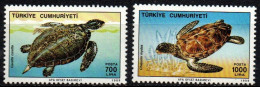 Türkei 1989 - Mi.Nr. 2871 - 2872 - Postfrisch MNH - Tiere Animals Schildkröten Turtles - Schildkröten