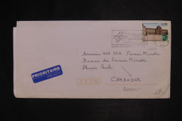 FRANCE - Enveloppe De Bourg En Bresse Pour Le Cambodge En 1999 - L 152036 - 1961-....