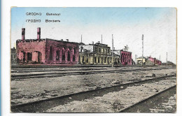 XX18367/ Grodno Bahnhof Weißrussland 1. Weltkrieg AK 1916 - Bielorussia