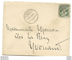 20 - 34 - Enveloppe Avec Superbes Cachets à Date "Yverdon" 1902 - Brieven En Documenten