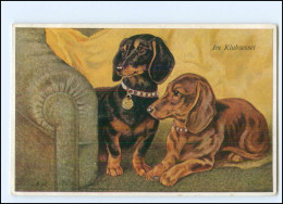 S4030/ Dackel Dachshund Künstler AK A. Weczerezick  Ca.1912 - Hunde