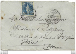 51 - 10 - Enveloppe Envoyée De Genève à Paris 1901 - Storia Postale