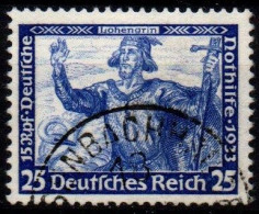 GERMANIA - 1933 Wagner 25+15pf  - Unificato 477 Usato - Usati
