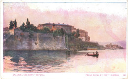 CPA Carte Postale Grèce Corfou Palais Royal Et Port VM79758 - Greece