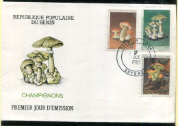 Benin N° 631 à 633 - Env. 1er Jour - Champignons - Bénin – Dahomey (1960-...)