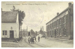 Cpa Belgique - Bourlers Lez Chimay - Rue Du Village ( Correspondance Militaire ) - Chimay